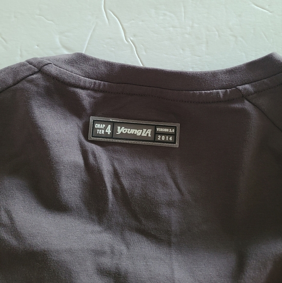 YoungLa Men's Gray Long Sleeve Shirt Sz.Large - Picture 10 of 10